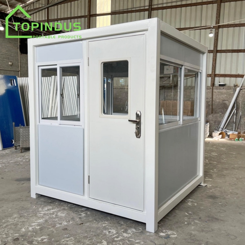 Steel Structure Modular Portable Security Booths for Malaysia Client