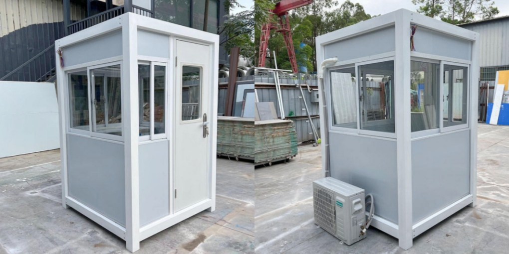 Outdoor Portable Mobile Sandwich Panel Sentry Kiosk