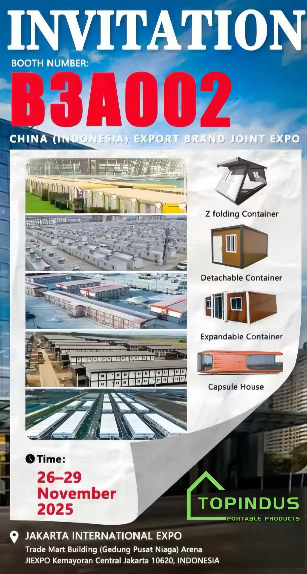 TOPINDUS will participate in CHINA(UNDONESIA)EXPORT BRAND JOINT EXPO