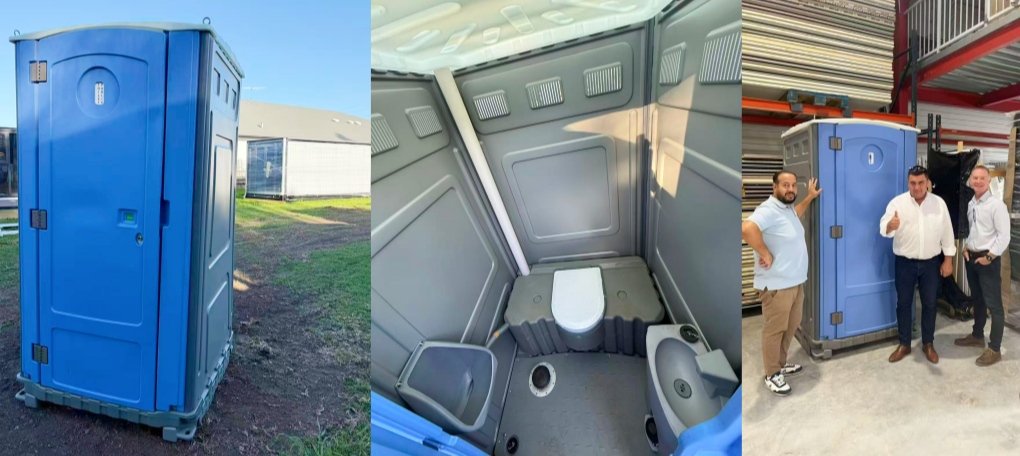 Outdoor Public Mobile HDPE Plastic Portable Toilet Movable Restroom