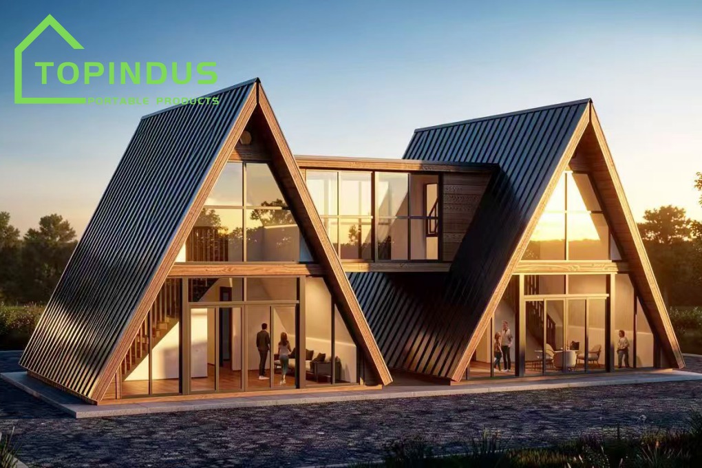 A-Frame Triangle Houses: Modern Design with Light Steel Structure