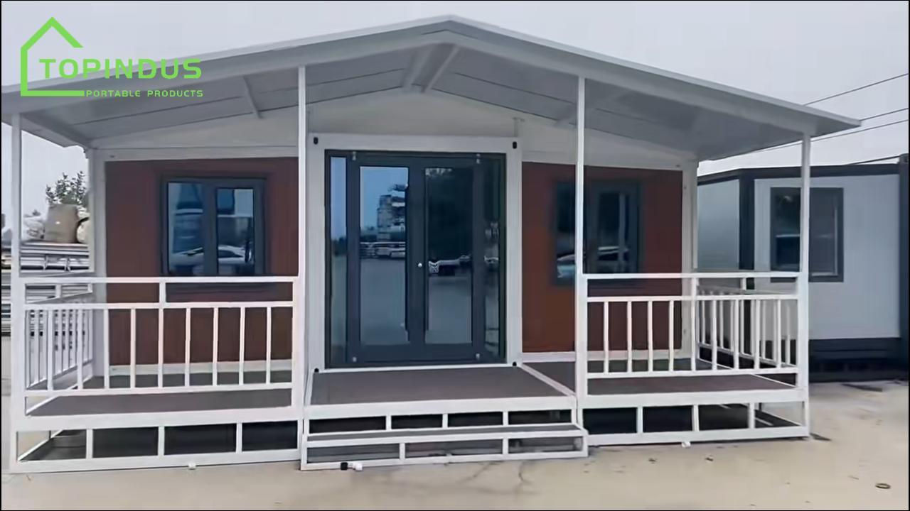 Rumah Kontena Modular Boleh Dilipat Dua Sayap Boleh Dibangun untuk Dijual